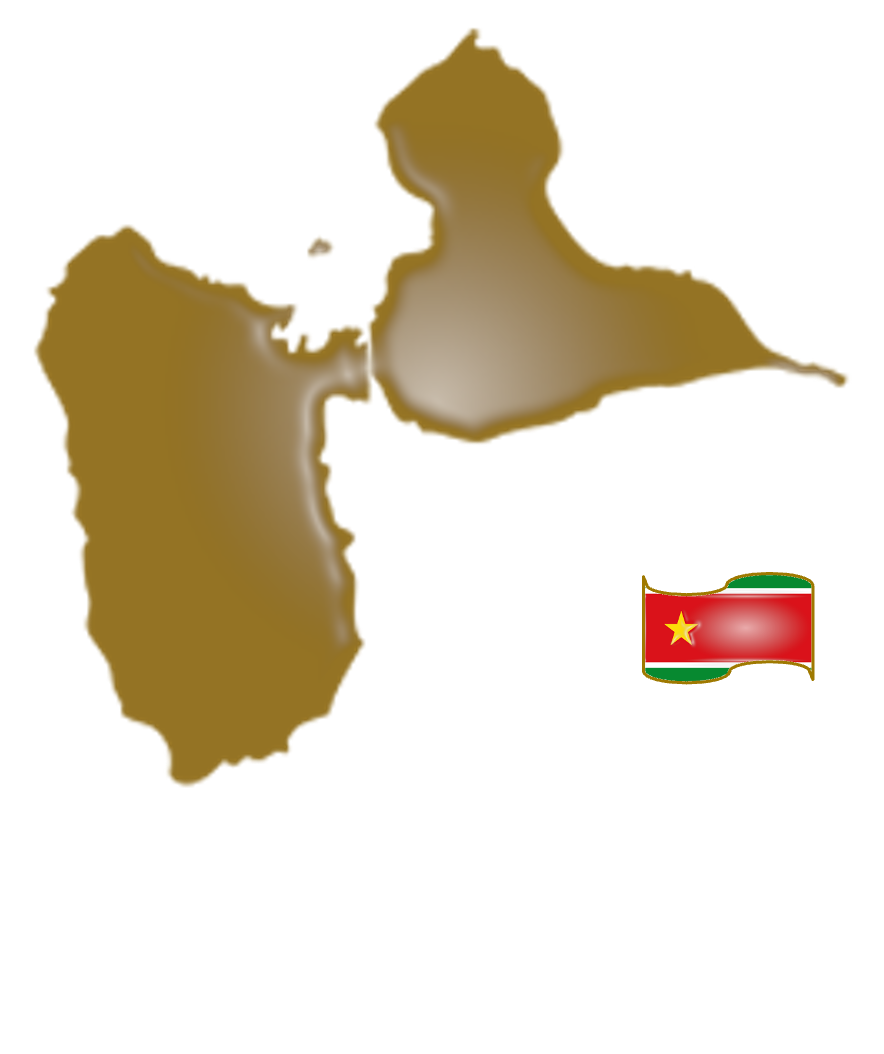 Carte et drapeau de la Guadeloupe